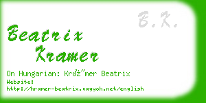 beatrix kramer business card